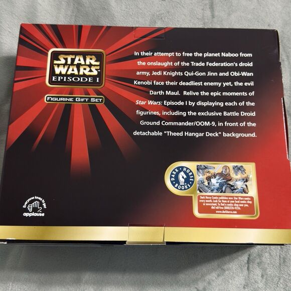 Star Wars Episode 1 Theed Hanger Figurine Gift Set Darth Maul Obi Wan Kenobi - Picture 5 of 7